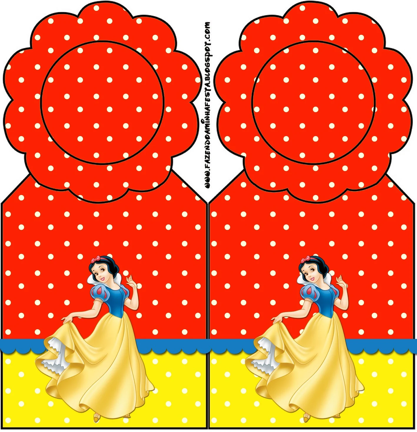 Free Printable Snow White Bookmarks.