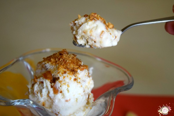 Helado de almendras caramelizadas. Sin heladera!