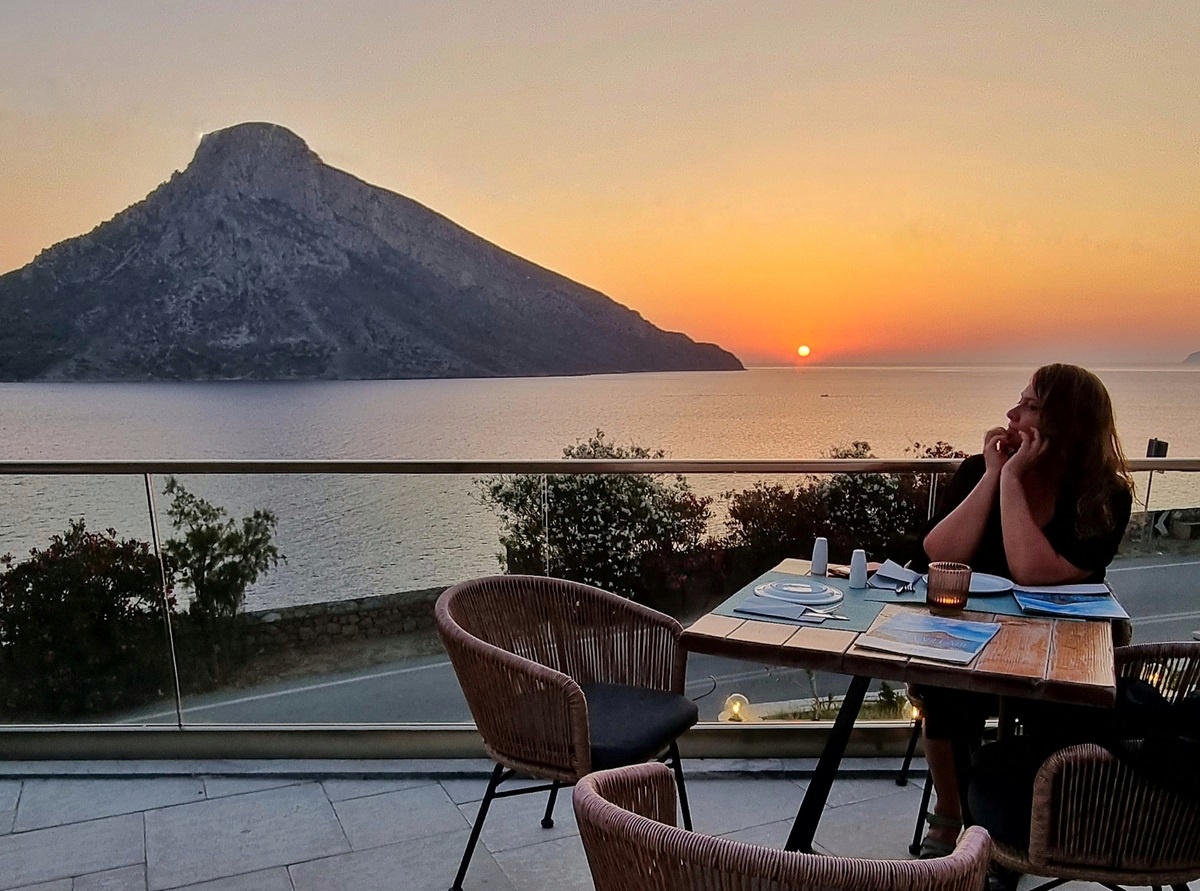 Kalymnos tramonto Telendos Elena Village