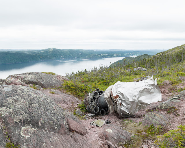 B-36 Crash Site Burgoyne's Cove overlooking Smith Sound