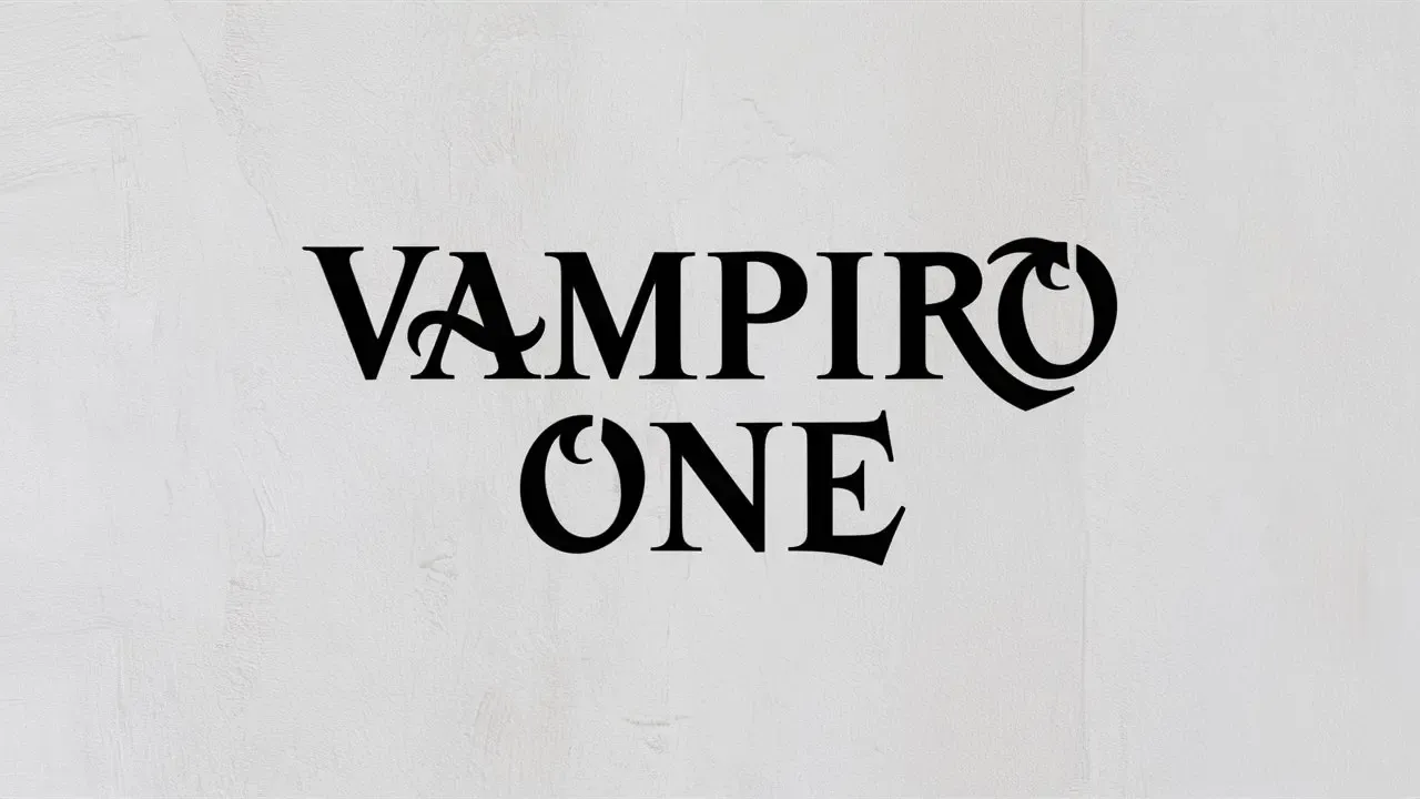 vampiro one top tattoo font in canva