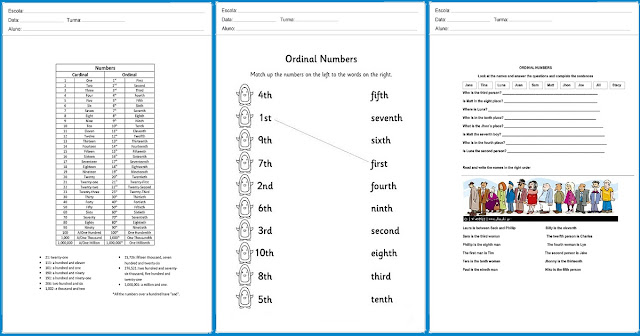 Com as atividades a seguir você aprende os números ordinais e inglês e não esquece nunca mais.
