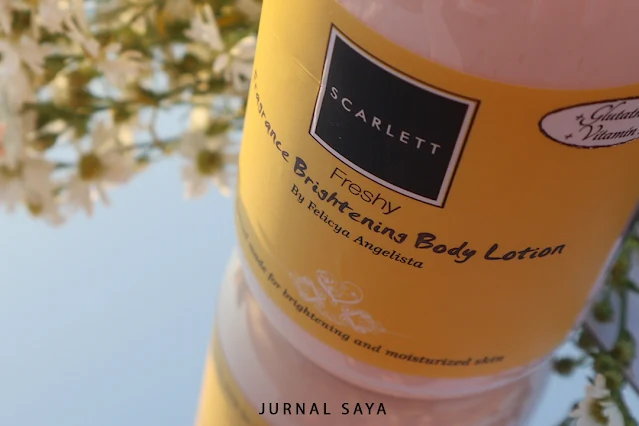 REVIEW SCARLETT BRIGHTENING BODY LOTION FRESHY, BENERAN BAU JO MALONE