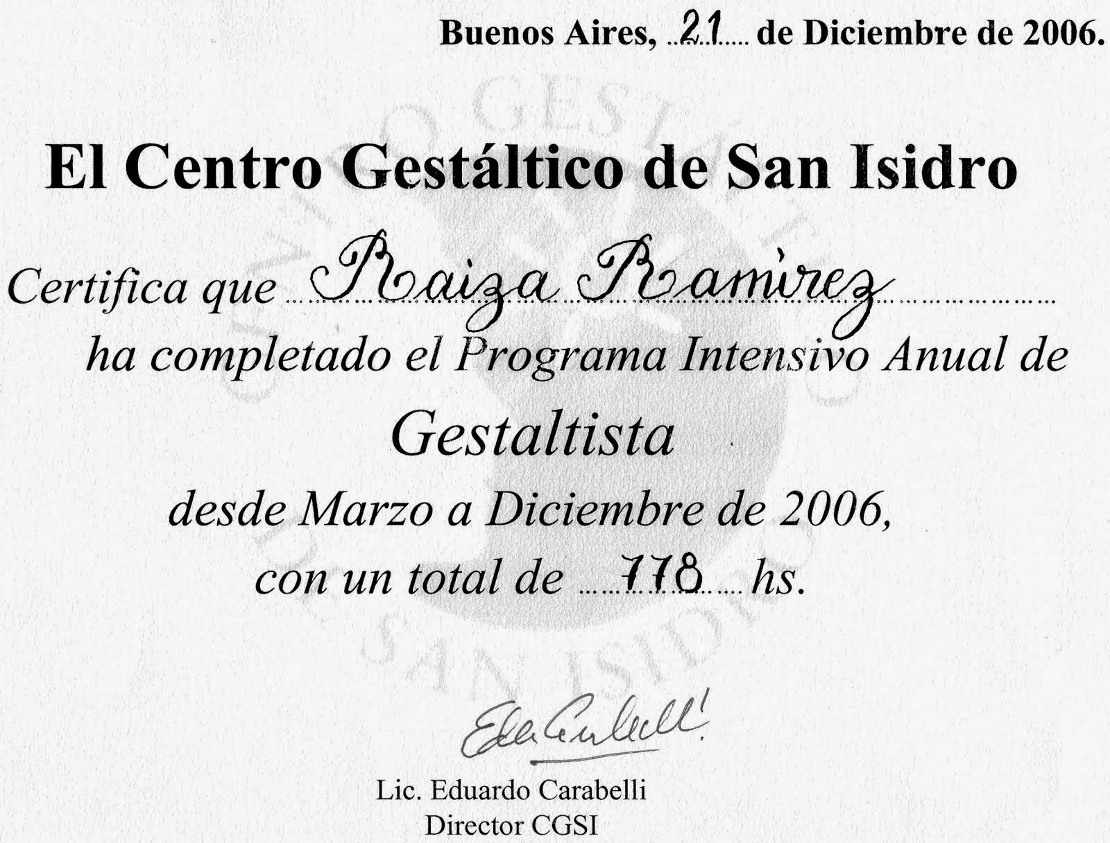 Diplomas y certificados