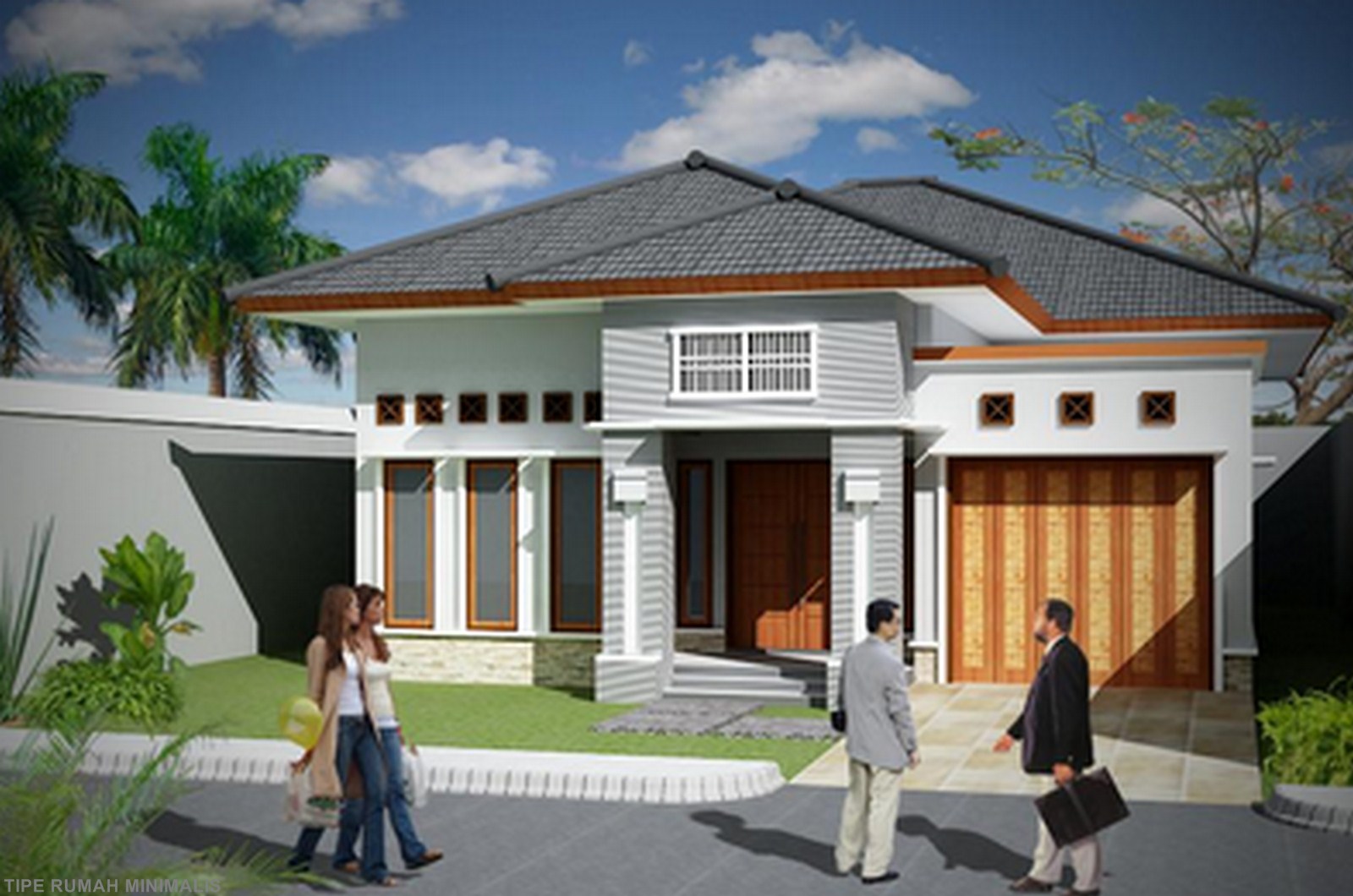 101 Denah Rumah Minimalis Garasi Di Dalam Bangrucoid