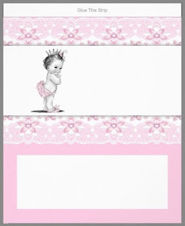 Lovely Baby Girl, Free Printable Chocolate Wrappers.