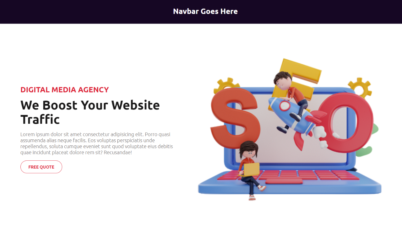 Agency Landing Page Design using HTML and CSS, agency landing page design, digital agency landing page, seo agency landing page design, marketing agency landing page example