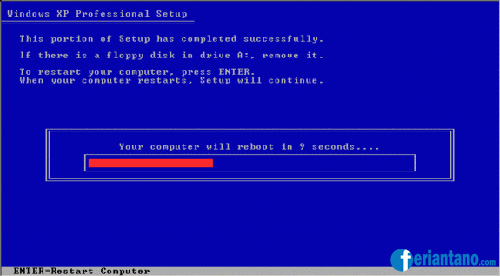 Cara Install Windows XP Lengkap Dengan Gambar - Feriantano.com