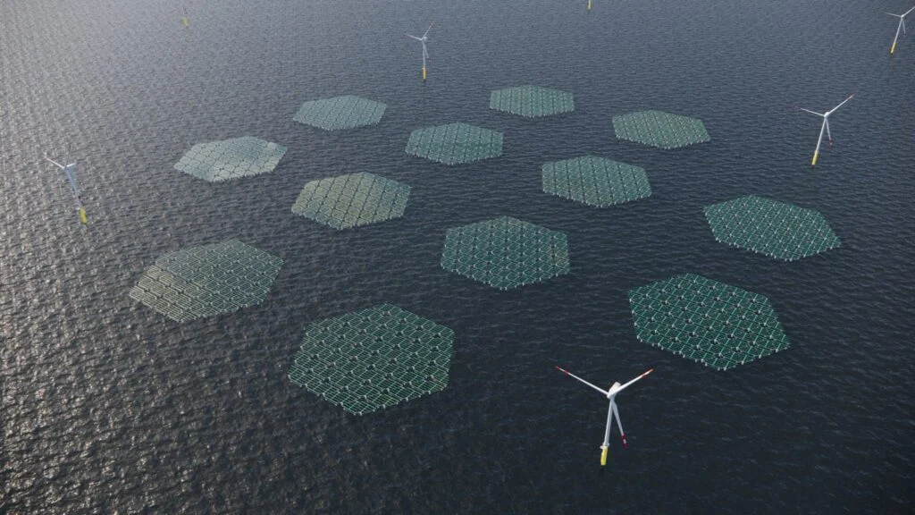 Progetto ibrido eolico-solare offshore su scala di rete in Italia