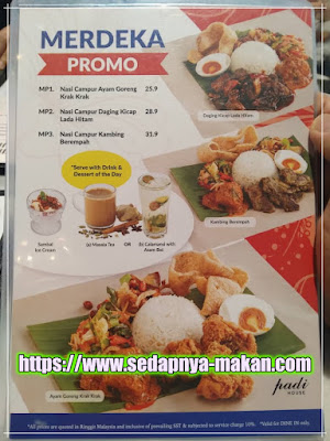 ni menu masa promo hari merdeka