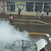 JANDAIA DO SUL - Veículo  pega  fogo em frente ao banco do Brasil