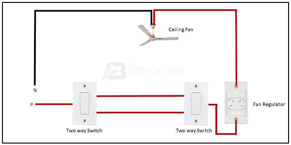 2 Way Switch Fan Regulator Connection