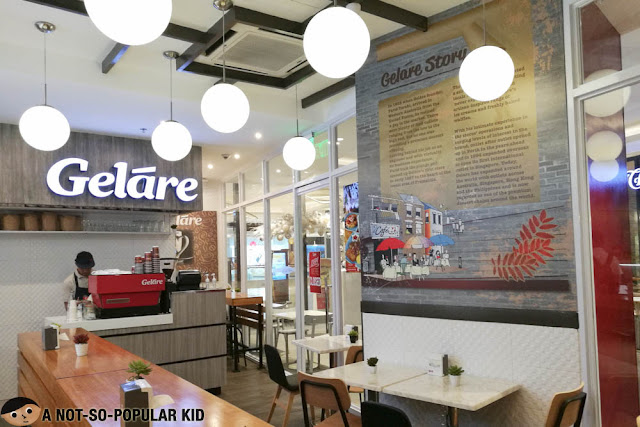 Interior of Gelare in Uptown Mall, BGC