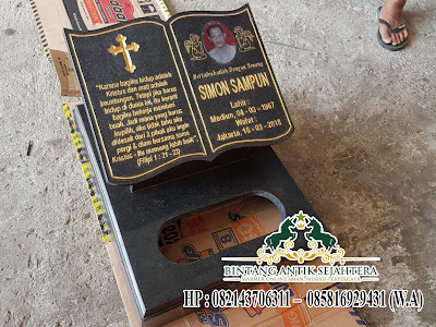 Contoh Nisan Buku Granit