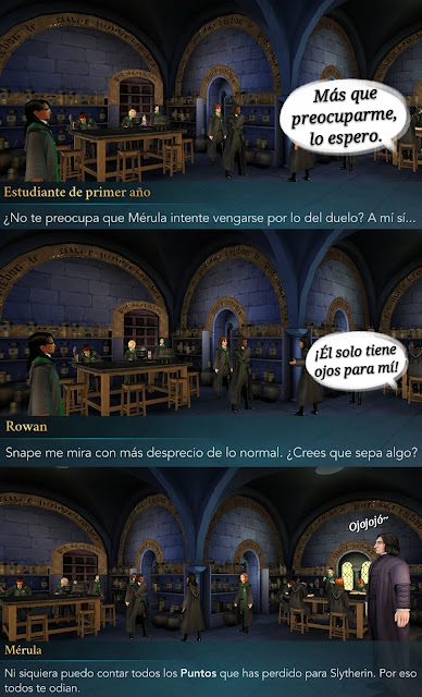 Hogwarts Mystery fotonovela pociones