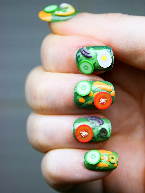  Salad Nail Art design! 