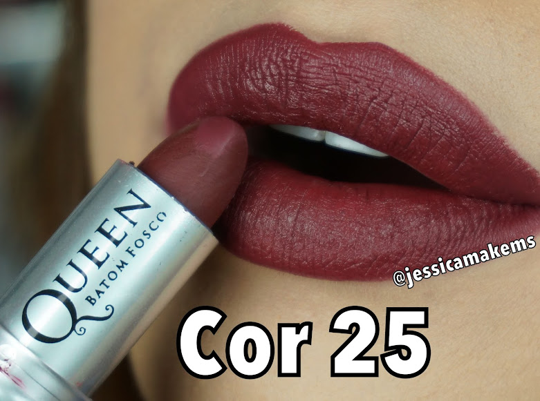 batom cor  25 queen makeup