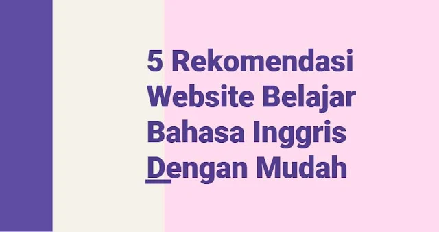 website belajar bahasa inggris dengan mudah