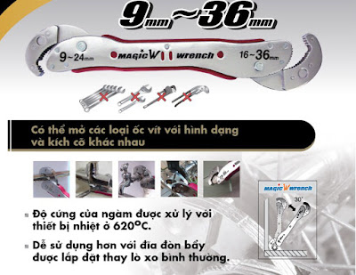 Cờ lê đa năng Hana Tools Magic W Wrench.