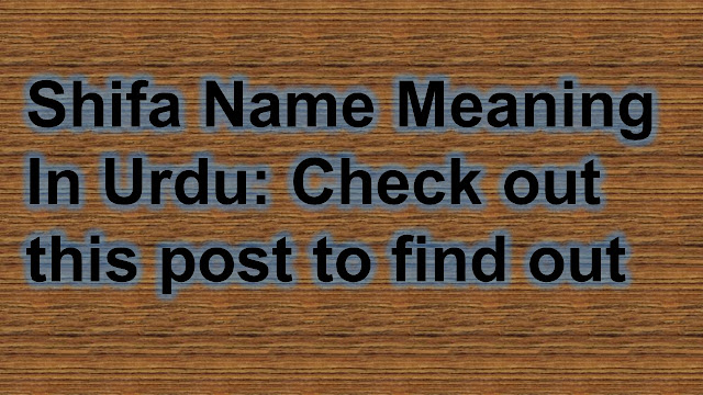 shifa meaning in urdu | Rumored Buzz on urdu dictionary