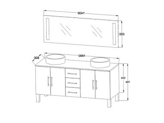 Dimension Meuble Double Vasque Salle De Bain