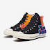 Sepatu Sneakers Converse x Space Jam Chuck 70 Unisex Black Mantra Orange Multi 172482C
