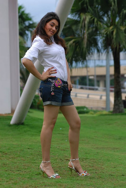 Hansika very hot and sexy in tiny shorts and White Top latest photos