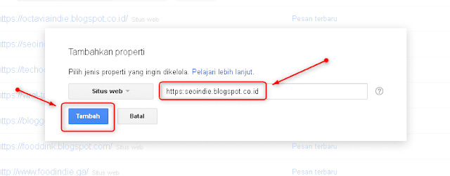 Cara Mendaftarkan dan Verifikasi Blog ke Google Webmaster Tools (Search Console)