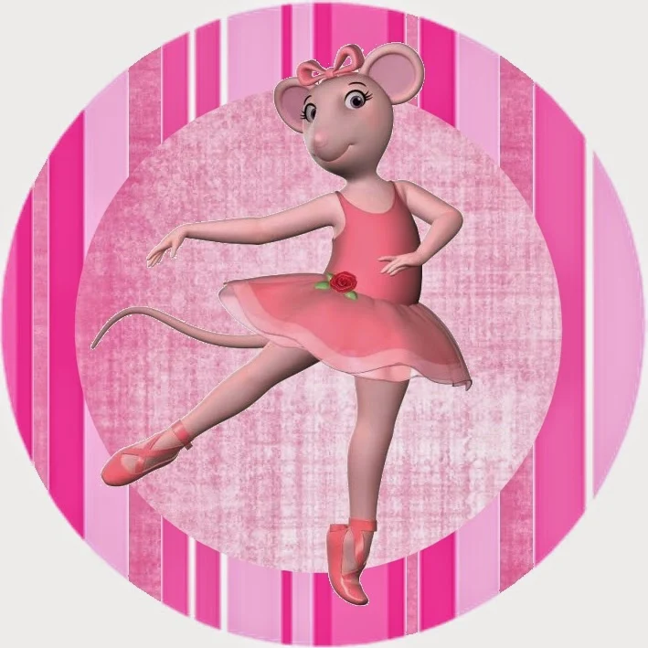 Angellina Ballerina, Toppers or Free Printable Candy Bar Labels.