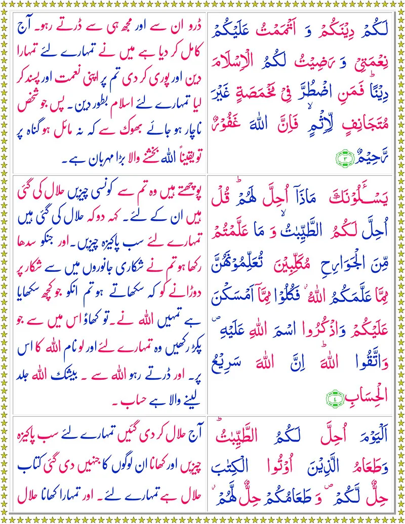 Surah Al-Maidahwith Urdu Translation,Quran,Quran with Urdu Translation,Surah Al-Maidah with Urdu Translation,