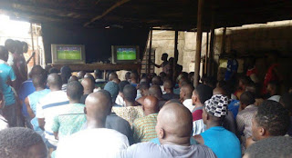 image result for football viewing center in nigeria