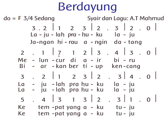 Lagu Berdayung AT Mahmud