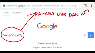  Google sebagai mesn pencari nomor satu saat ini tentunya banyak di gunakan oleh masyaraka Kode Rahasia Google Terbaru Untuk Anda