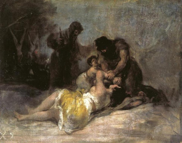 Scene of Rape and Murder by Francisco de Goya y Lucientes, Macabre Art, Macabre Paintings, Horror Paintings, Freak Art, Freak Paintings, Horror Picture, Terror Pictures