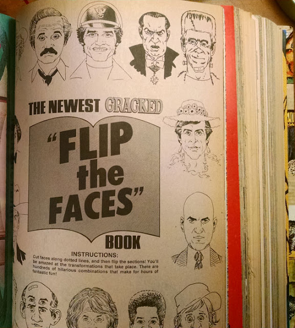 CRACKED MAGAZINE Custom Bound Hardcover, Flip the Faces,  John Severin, Jack Davis, MAD Magazine