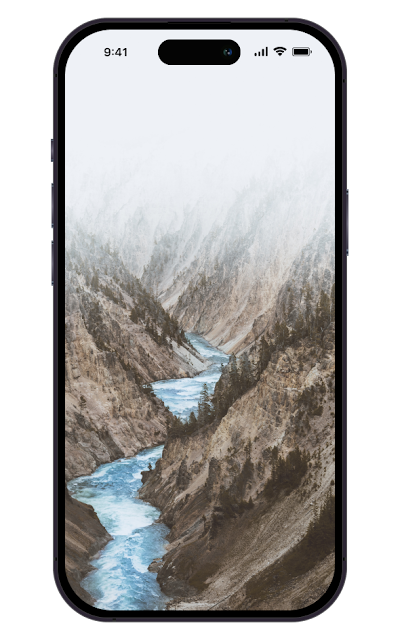 iPhone Wallpaper 4K | River Between Mountains