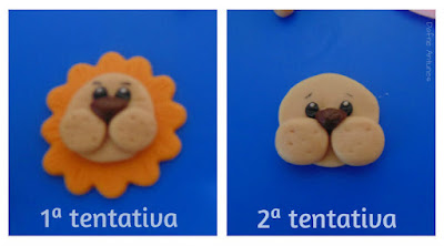 Cupcakes de leão - 2 tentativas