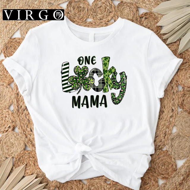Cute One Lucky Mama St Patricks Day T-Shirts For Men