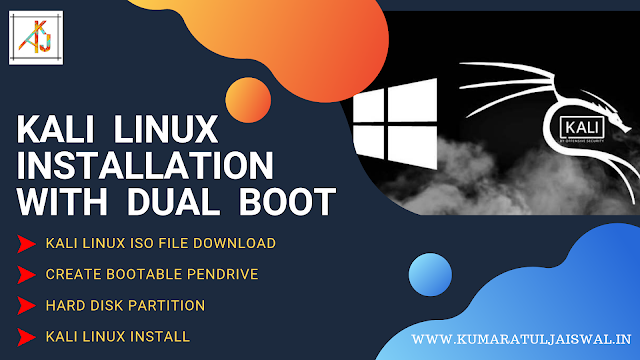 How to install Kali linux with dual boot windows+linux