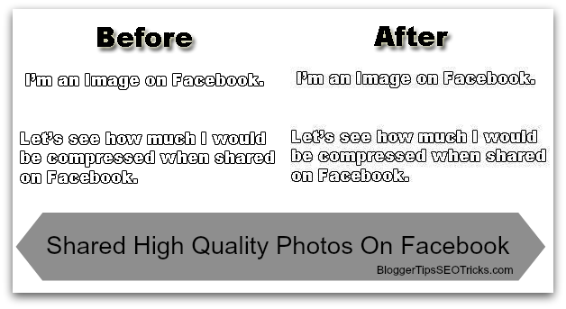 share high quality images without compress on facebook