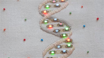 Hèlix d'ADN amb LED