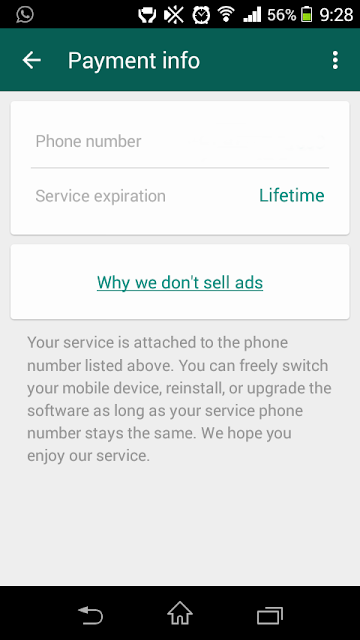 whatsapp free for lifetime