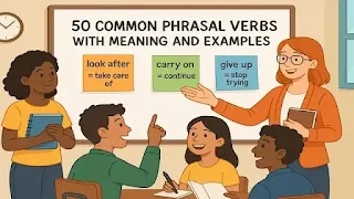 What are the 50 Phrasal Verbs with Meaning and Examples?