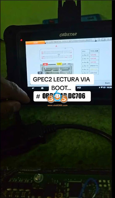 OBDSTAR DC706 read/write GPEC2 in boot 2