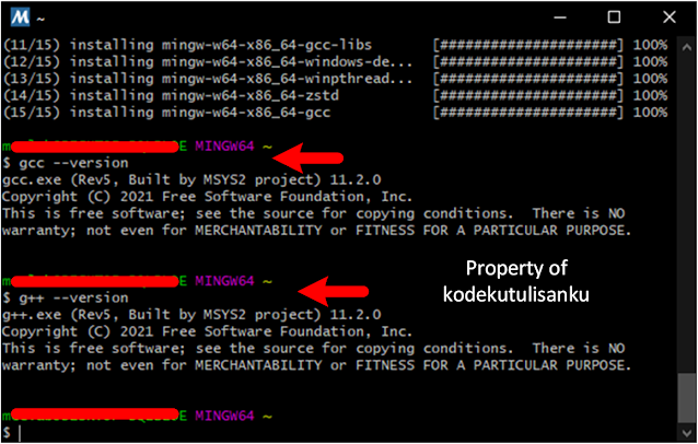 Menginstal kompiler C++ di windows