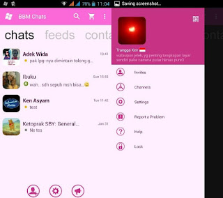 BBM Mod Windows Phone v2.12.0.11 Pink