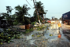 ribut puting beliung angin kencang di pandamaran