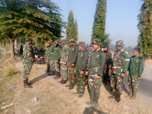 Dipinggir Rowo Jombor, TMMD Reg 105 Lakukan Ape Pagi