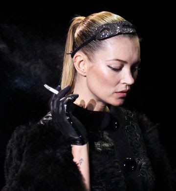 kate moss smoking on catwalk. Kate Moss Lights Up LV Catwalk