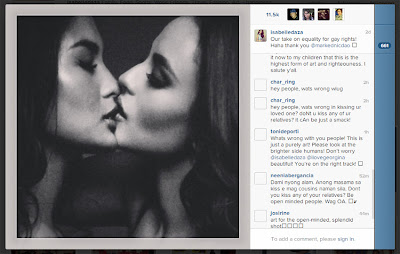 isabelle daza georgina wilson kissing